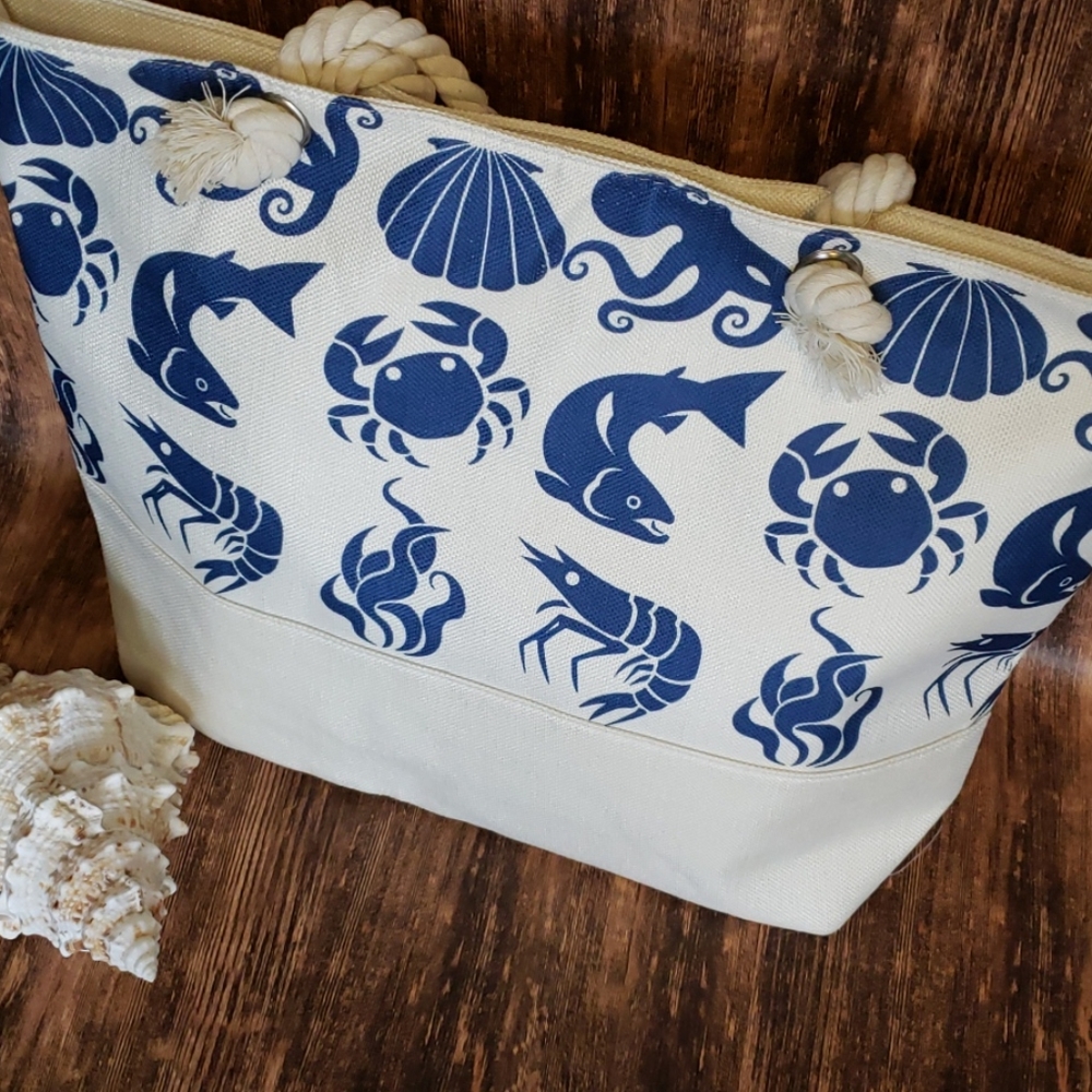 Fun Sea Creature Tote Bag